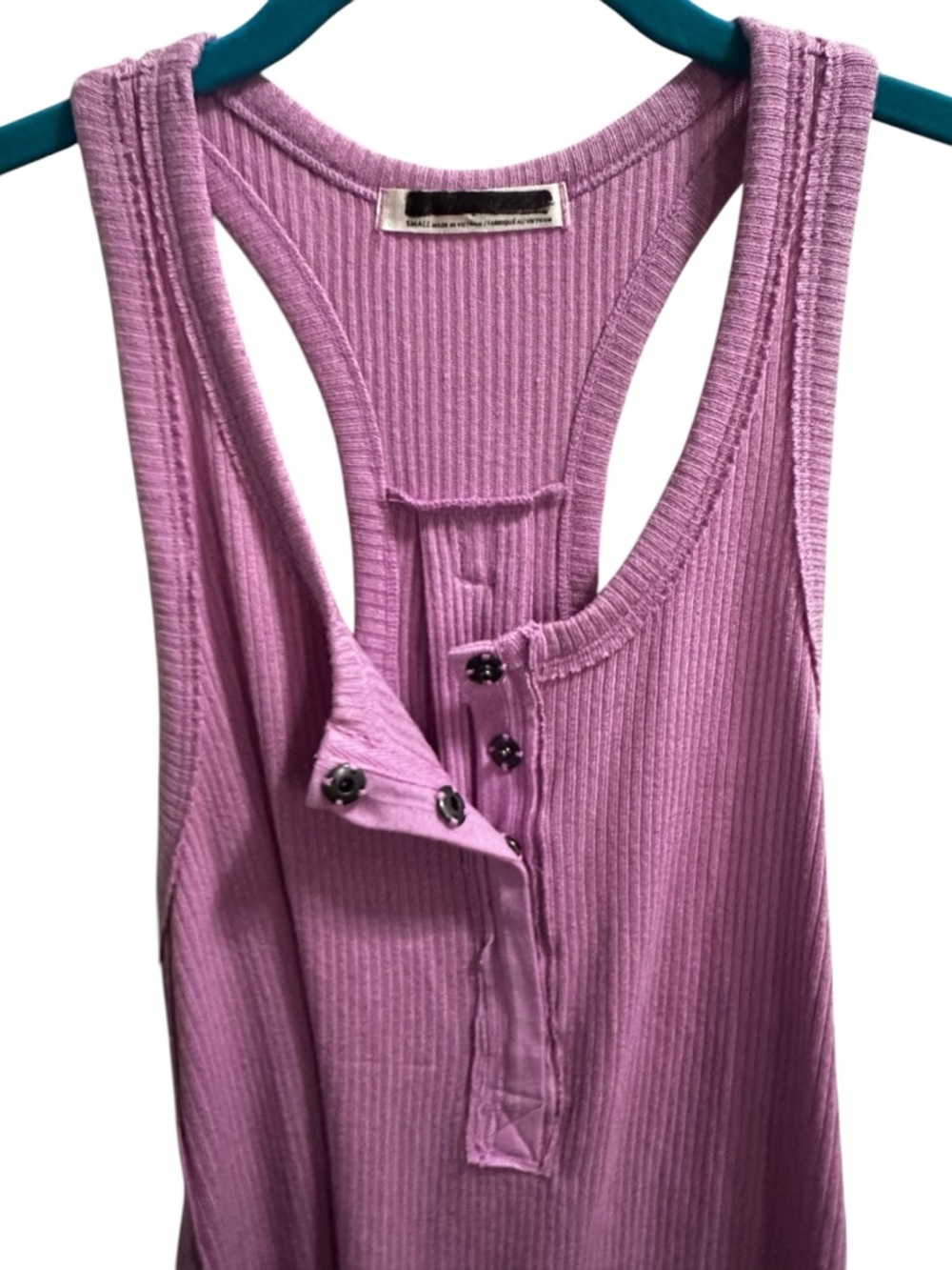 We the free euphoric Sleeveless Ribbed Henley Tank Top size small - Picture 6 of 8